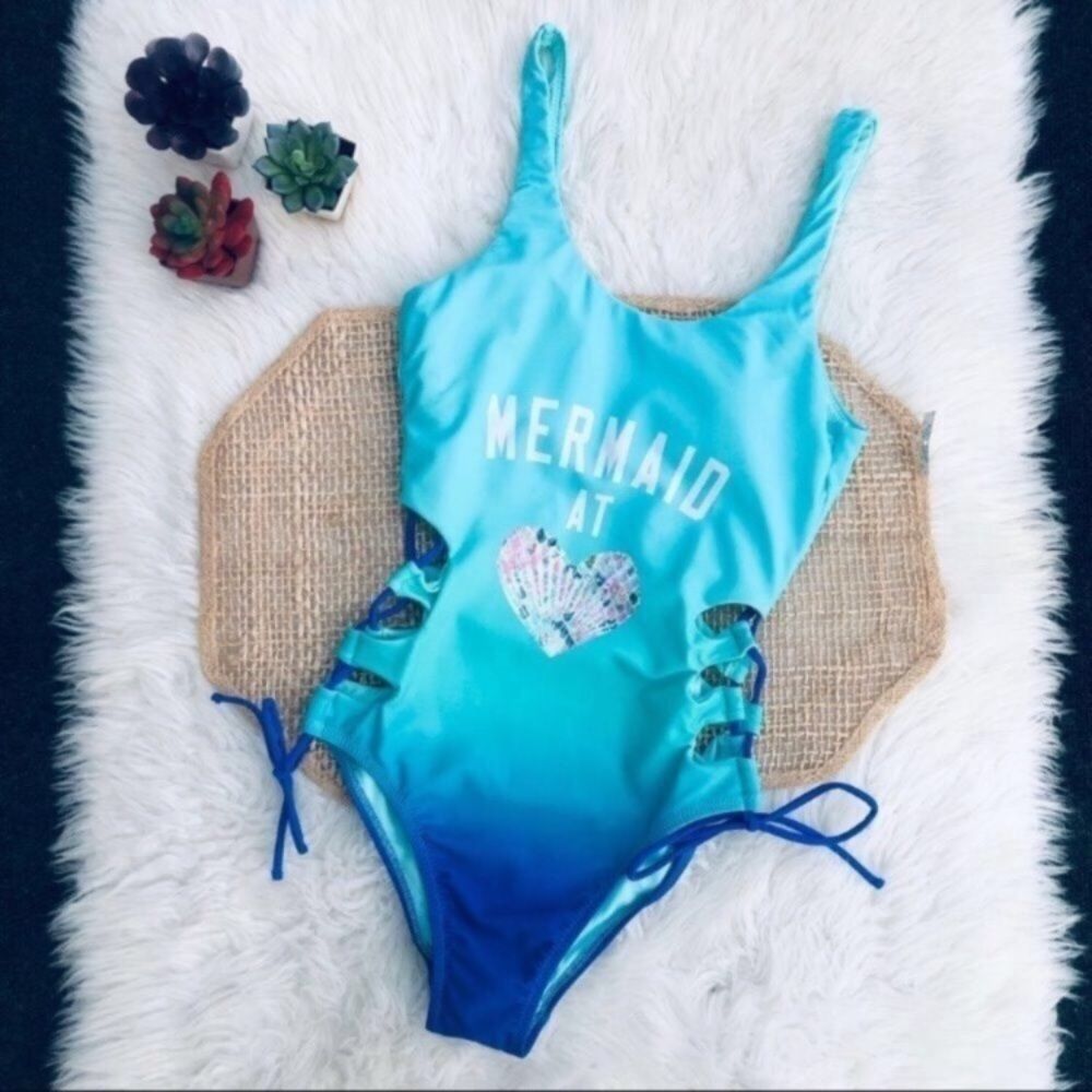 Mermaid at Heart Ombré Swimsuit NEW